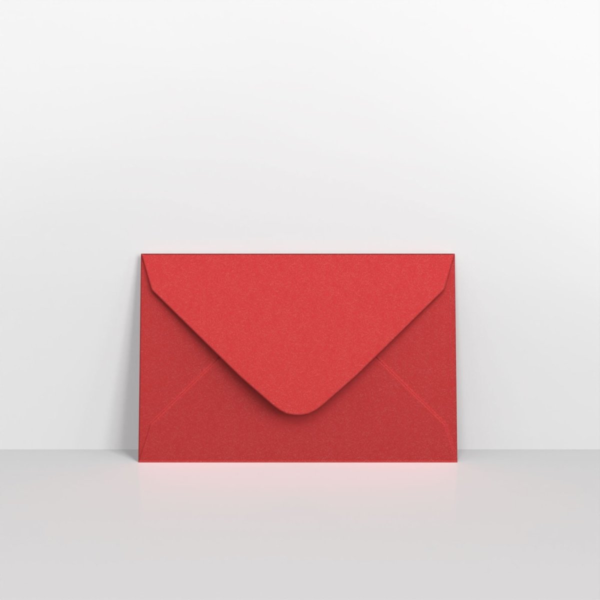 Cardinal Red Pearlescent Envelopes - Gummed 62 x 94mm