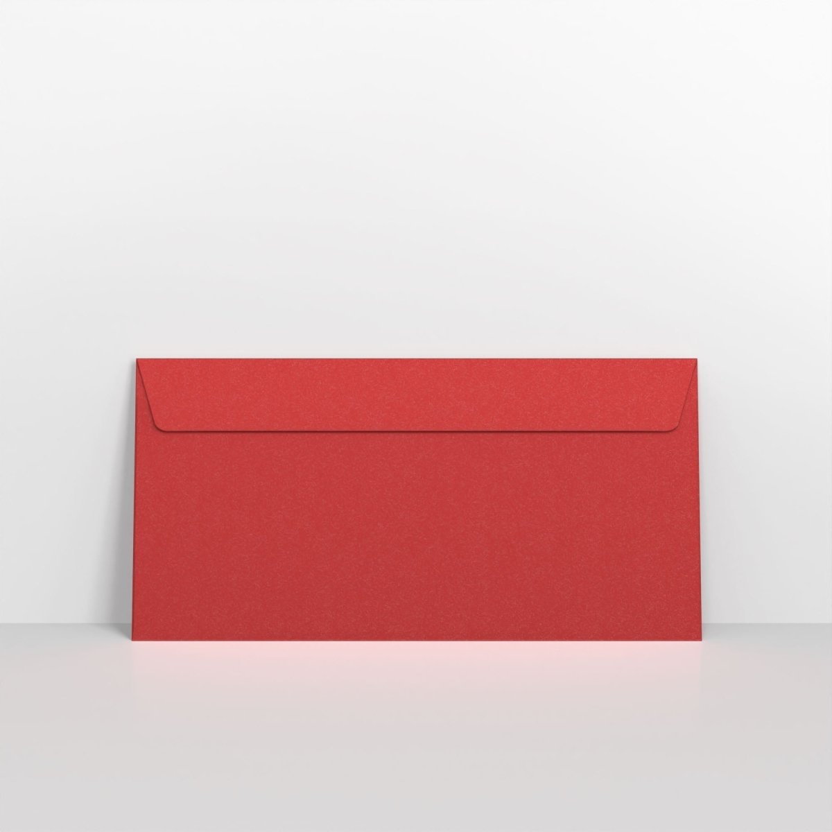 Cardinal Red Pearlescent Envelopes - Peel and Seal DL - 110 x 220mm