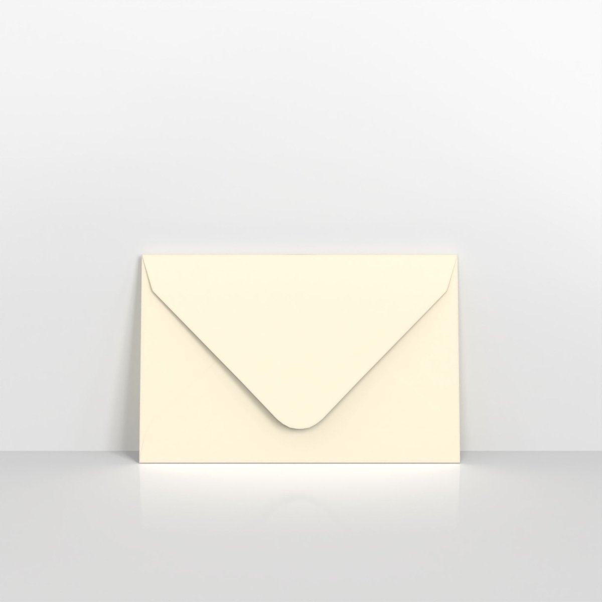 Ivory Wove Coloured Gummed Greeting Card V Flap Envelopes - 62 x 94mm
