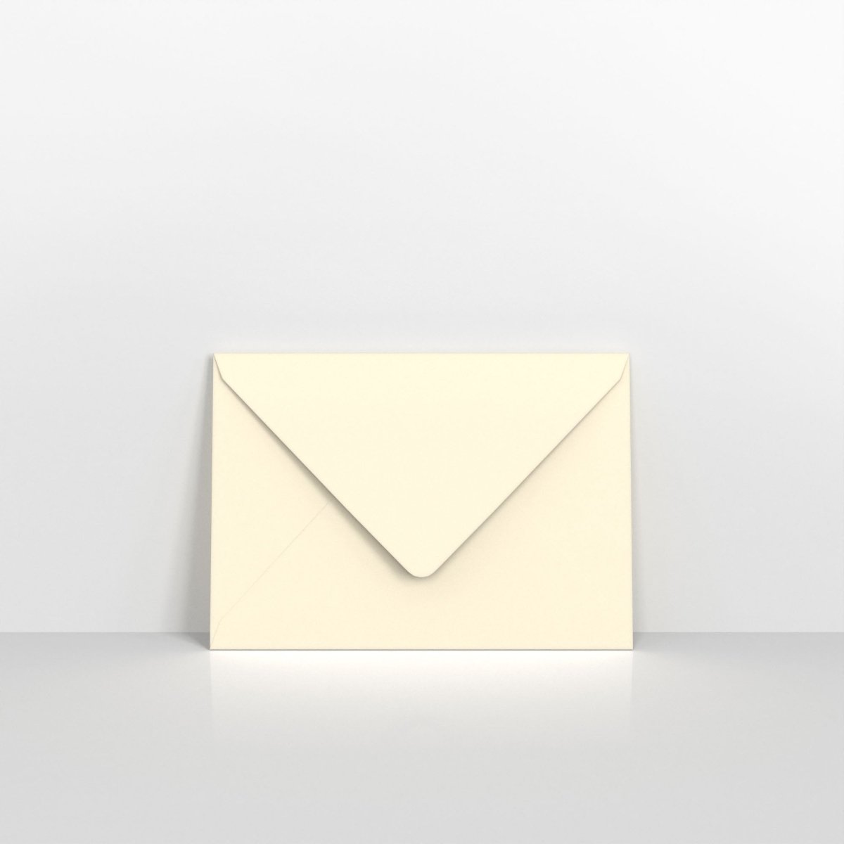 Ivory Wove Coloured Gummed Greeting Card V Flap Envelopes - 95 x 122mm