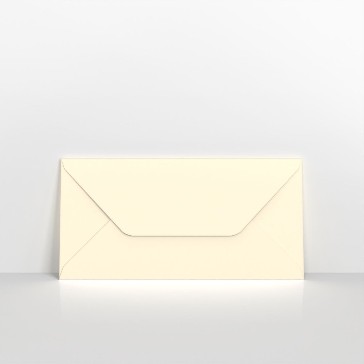 Ivory Wove Coloured Gummed Greeting Card V Flap Envelopes - DL - 110 x 220mm