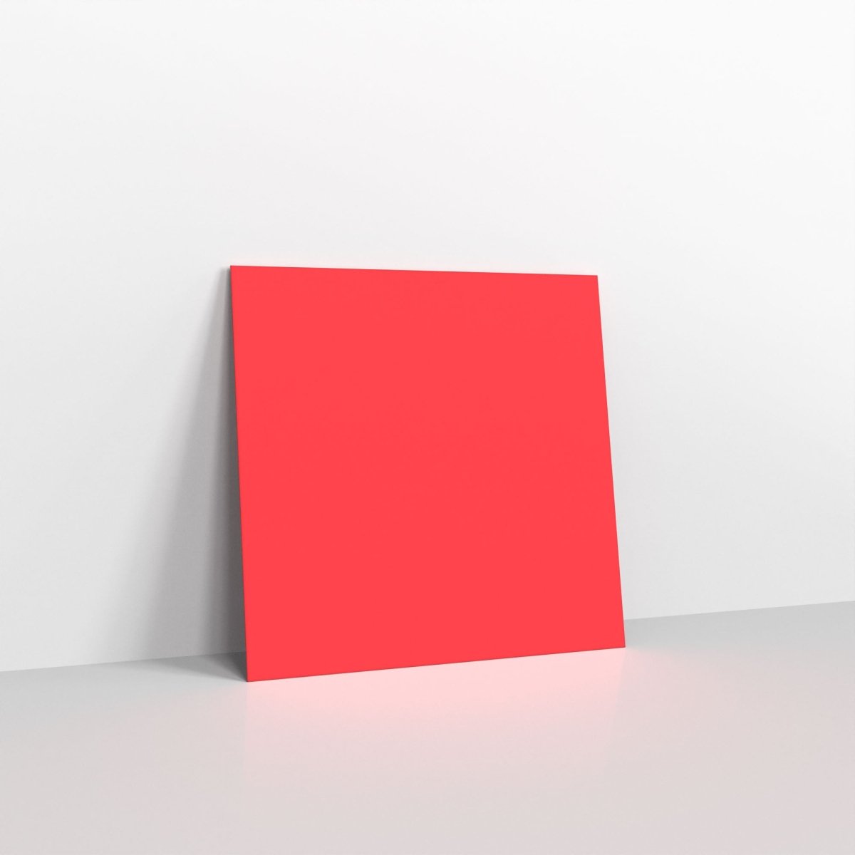 Red Coloured Peel and Seal Envelopes - Without Window Square - 126 x 126mm