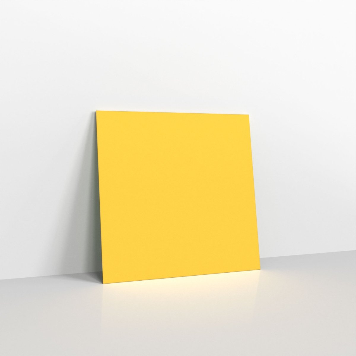 Yellow Coloured Peel and Seal Envelopes - Without Window Square - 85 x 85mm