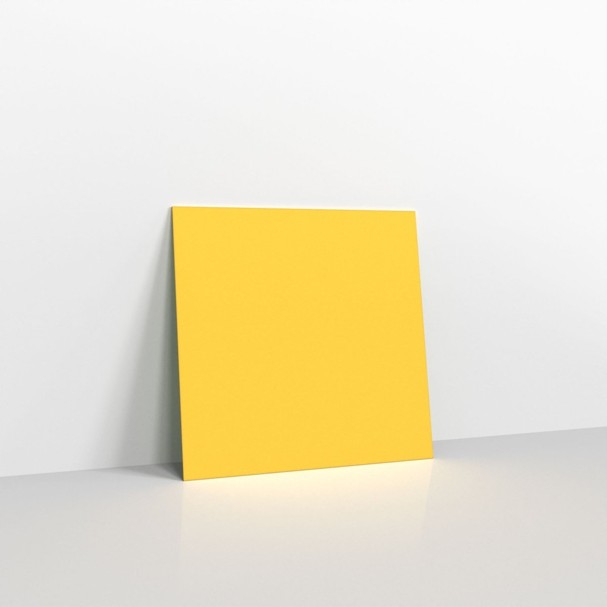Yellow Coloured Peel and Seal Envelopes - Without Window Square - 85 x 85mm