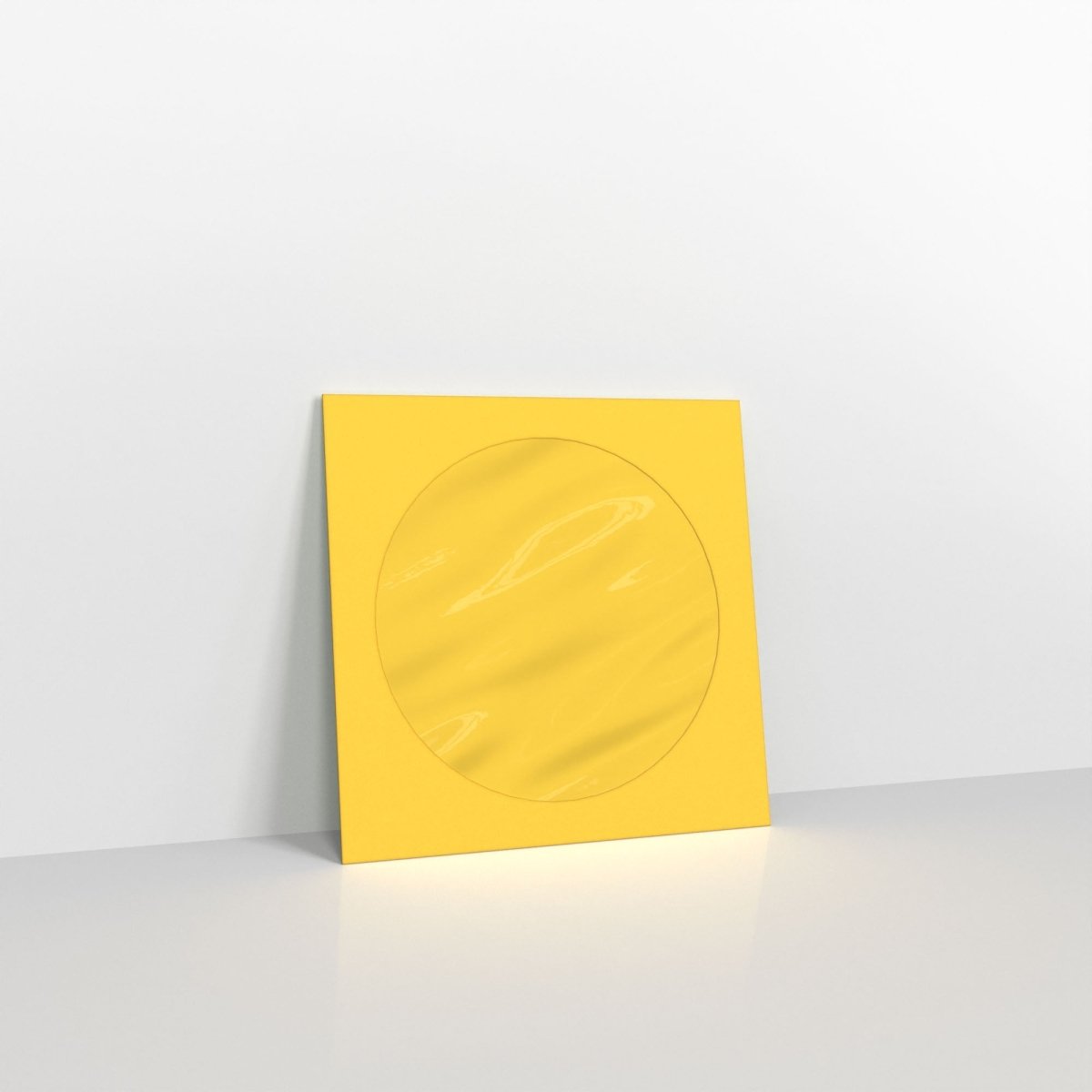 Dark Yellow Coloured Peel and Seal Envelopes - Without Window Square - 85 x 85mm