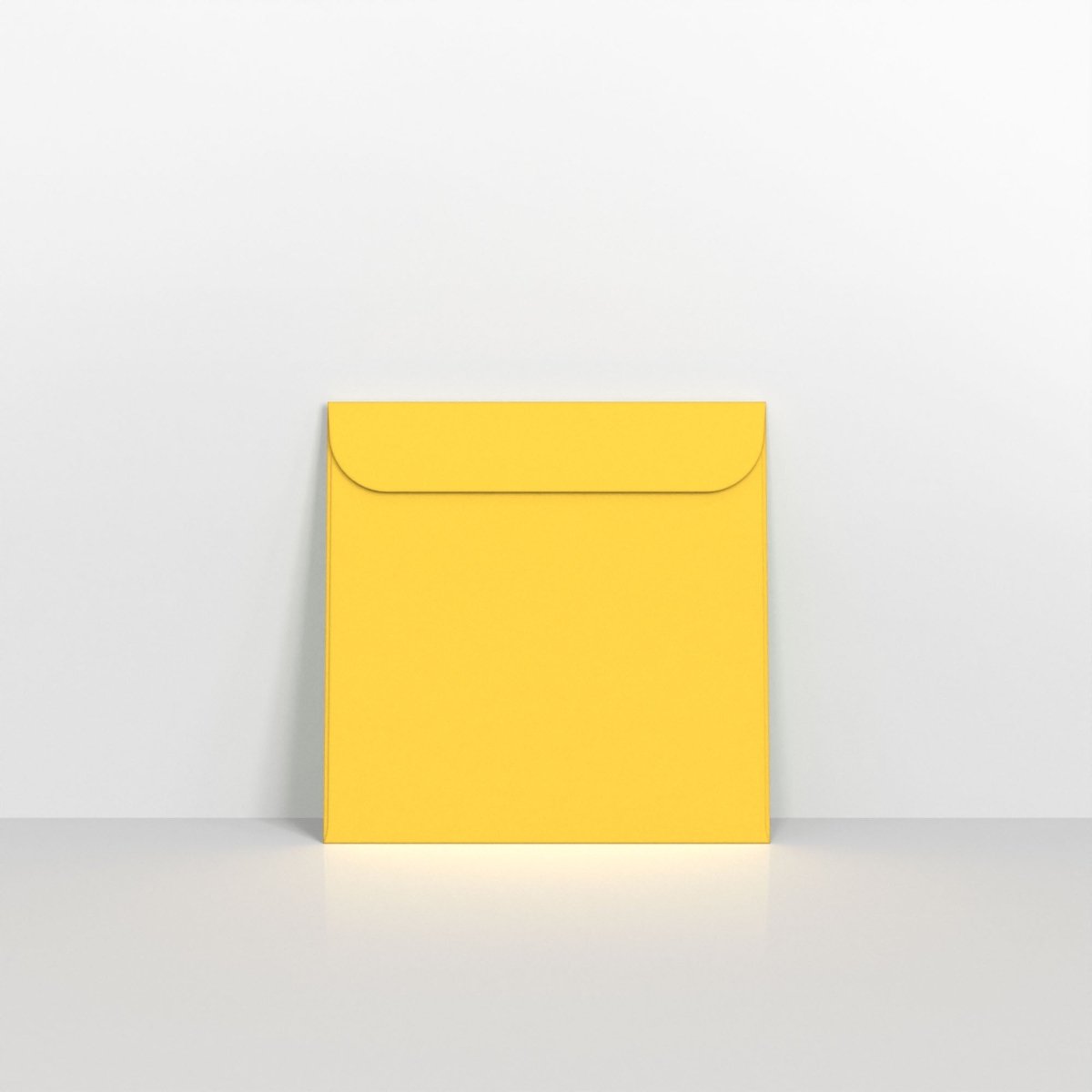 Dark Yellow Coloured Peel and Seal Envelopes - Without Window Square - 85 x 85mm