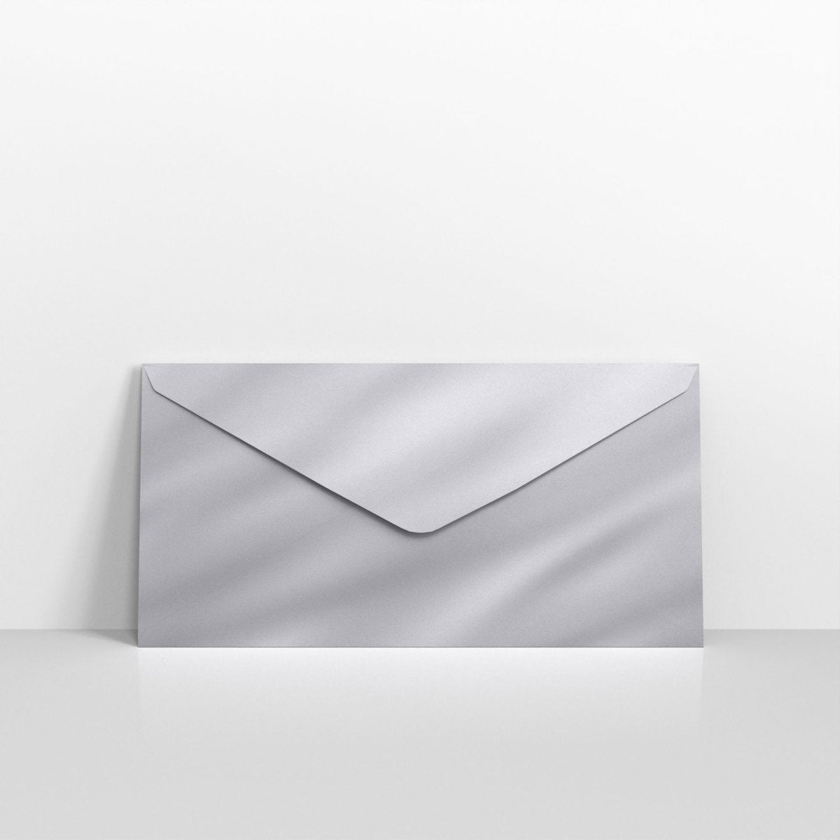 Silver Mirror Finish Envelopes - DL - 110 x 220mm