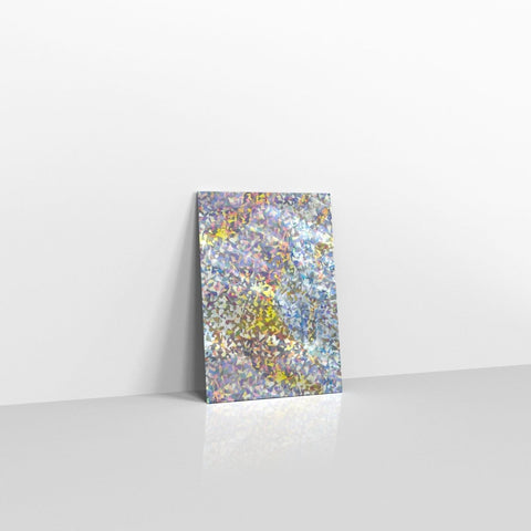SN1SH - 031 - Silver Holographic Metallic Finish Foil Envelopes - Metallic Foil Envelopes