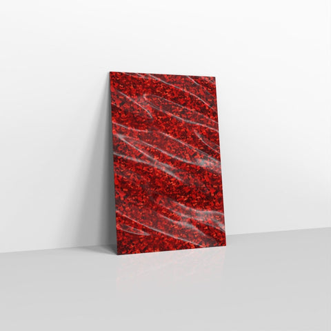 SN4RH - 031 - Holographic Red Metallic Finish Foil Envelopes - Metallic Foil Envelopes
