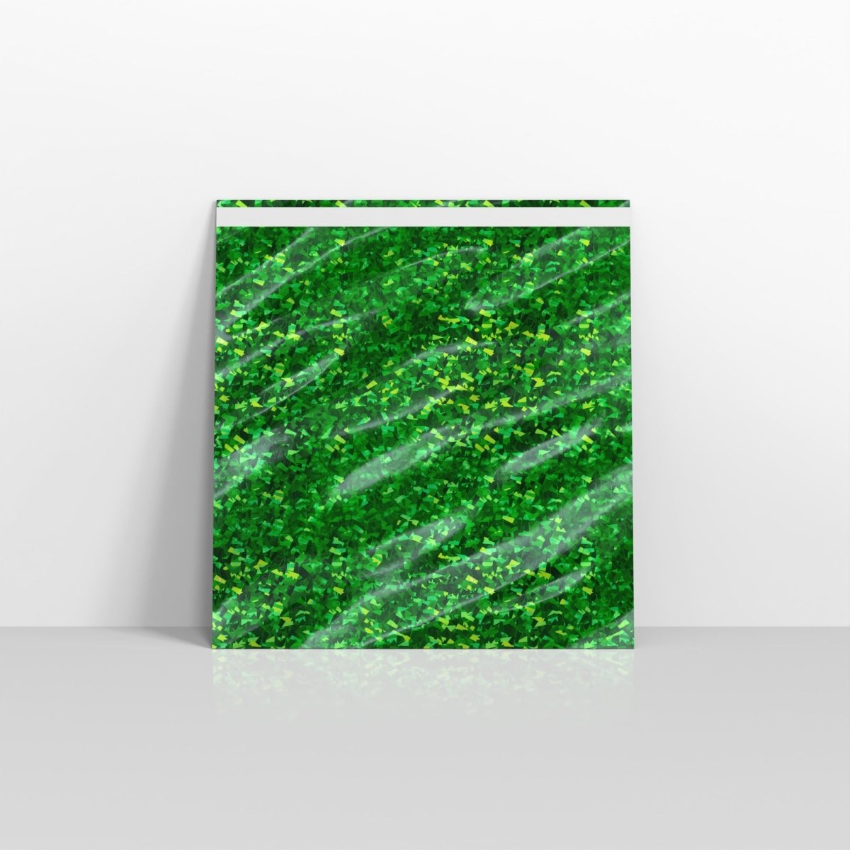 Holographic Green Metallic Finish Foil Envelopes - Square - 220 x 220mm