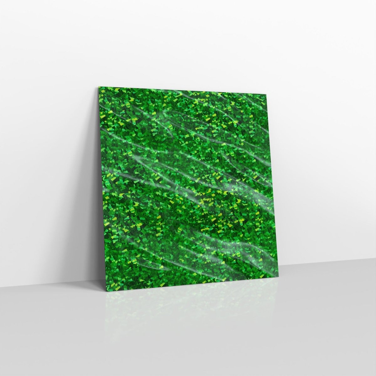 Holographic Green Metallic Finish Foil Envelopes - Square - 220 x 220mm