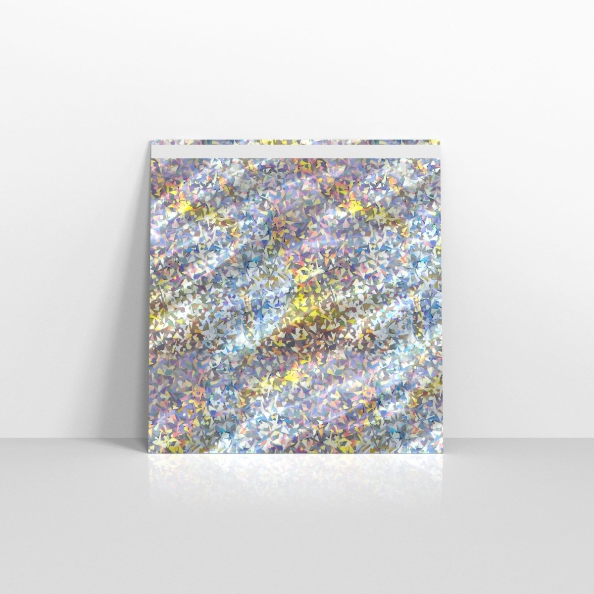 Silver Holographic Metallic Finish Foil Envelopes - Square - 220 x 220mm