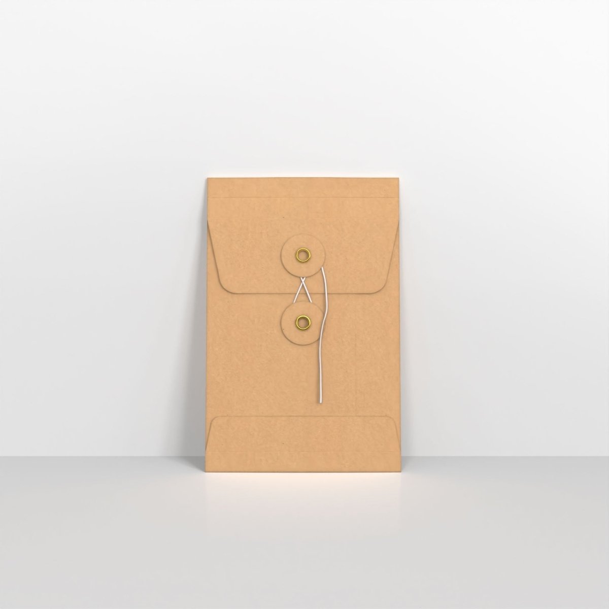 Manila String & Washer Gusset Envelopes - No C6 - 114 x 162 x 25mm