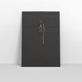 SW229B - G - Black String and Washer Gusset Envelopes - String and Washer Envelopes