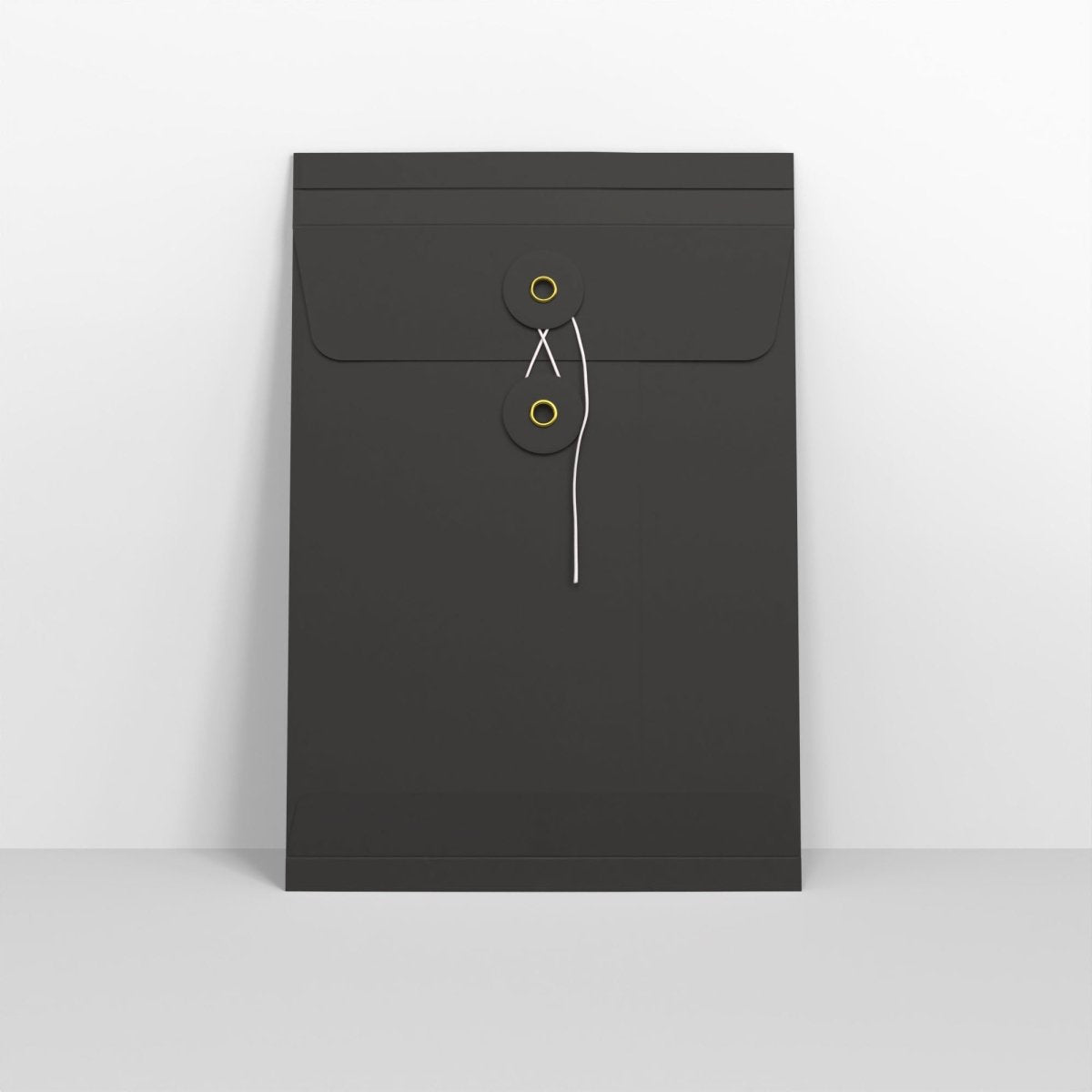 Black String and Washer Gusset Envelopes - C5 - 229 x 162 x 25mm