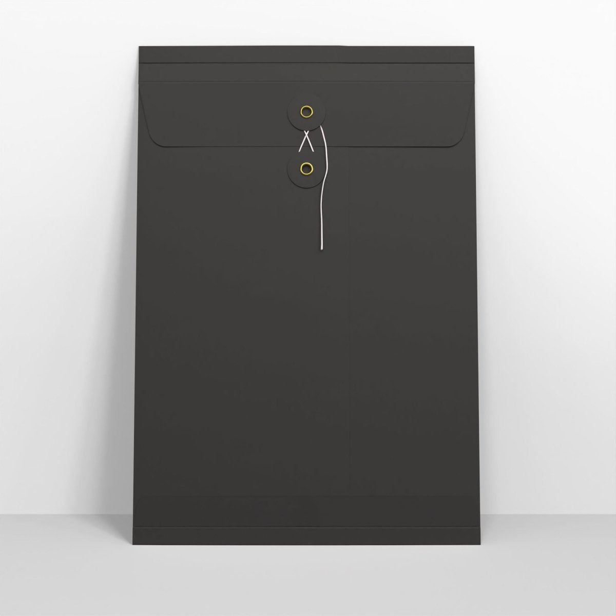 Black String and Washer Gusset Envelopes - C4 - 324 x 229 x 25mm