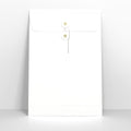 SW324W - G - White String & Washer Gusset Envelopes - String and Washer Envelopes