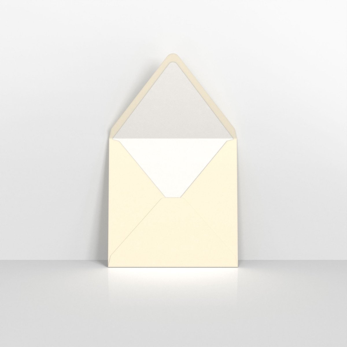 Ivory & White Fancy Paper Lined Envelopes - Square - 160 x 160mm
