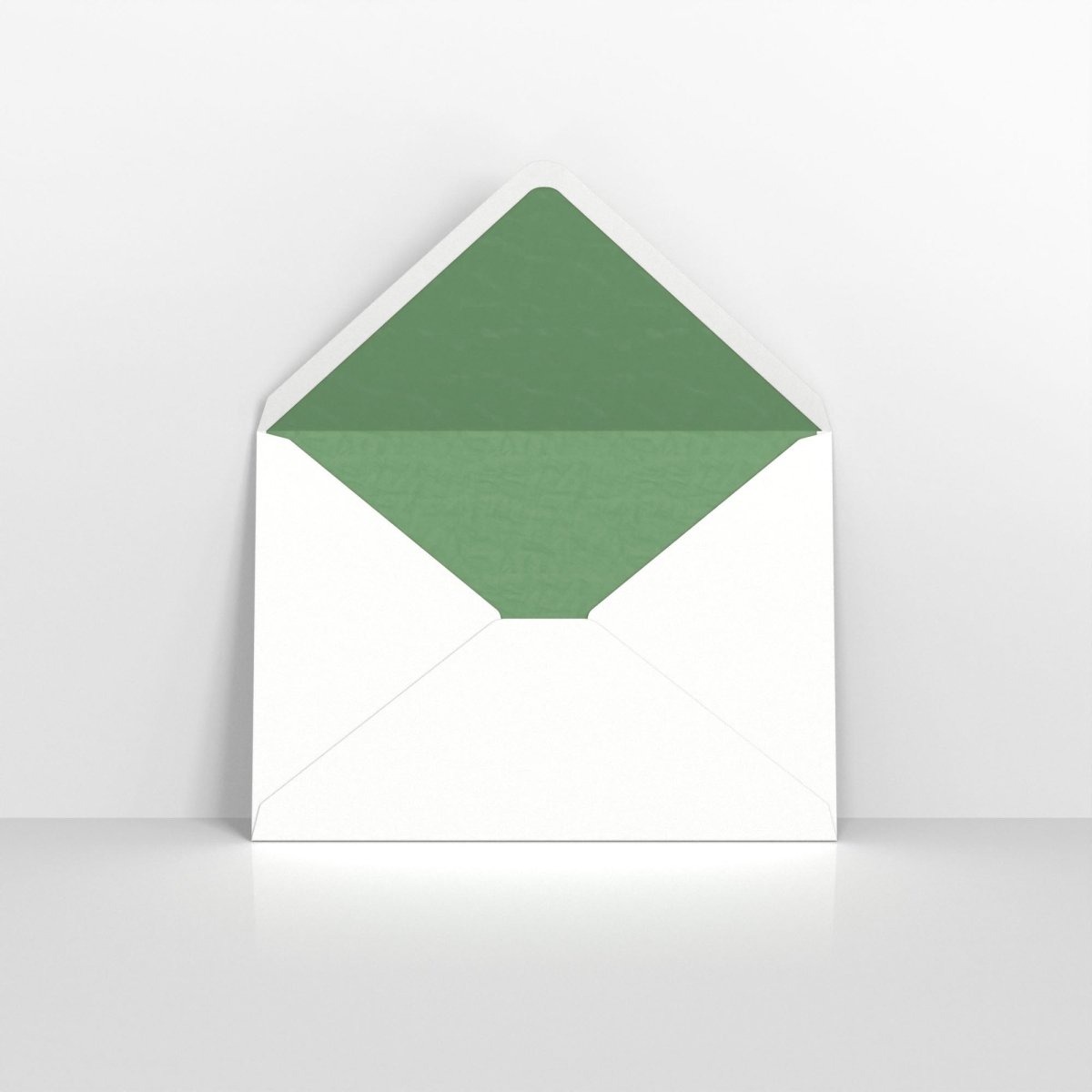 White & Green Fancy Paper Lined Envelopes - C5 - 162 x 229mm
