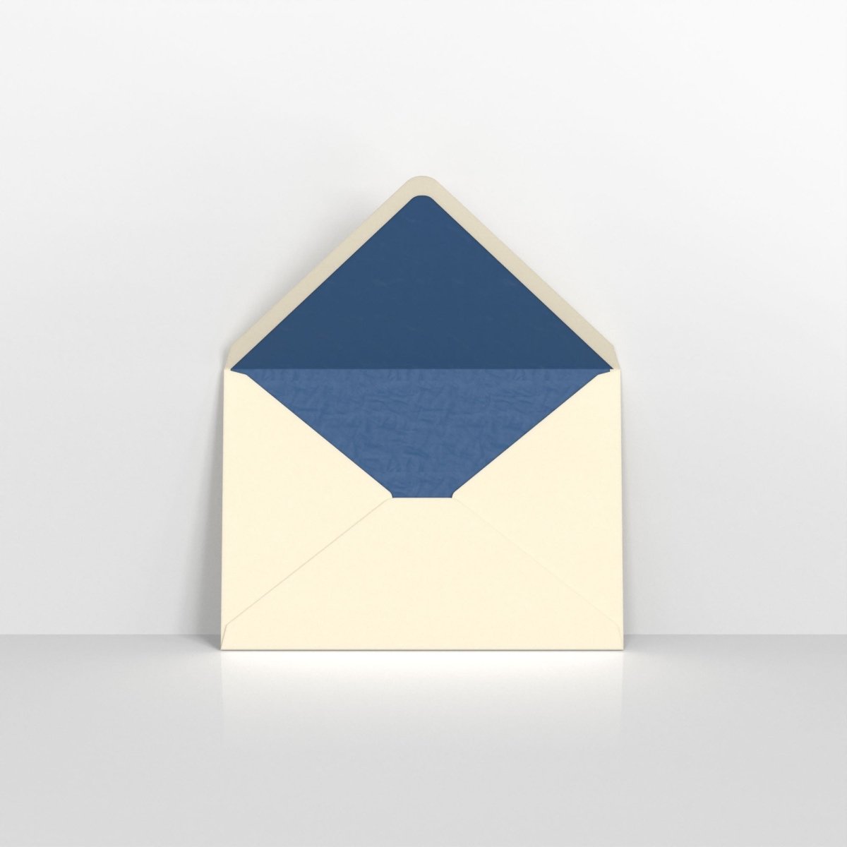 Ivory & Blue Fancy Paper Lined Envelopes - C6 - 114 x 162mm