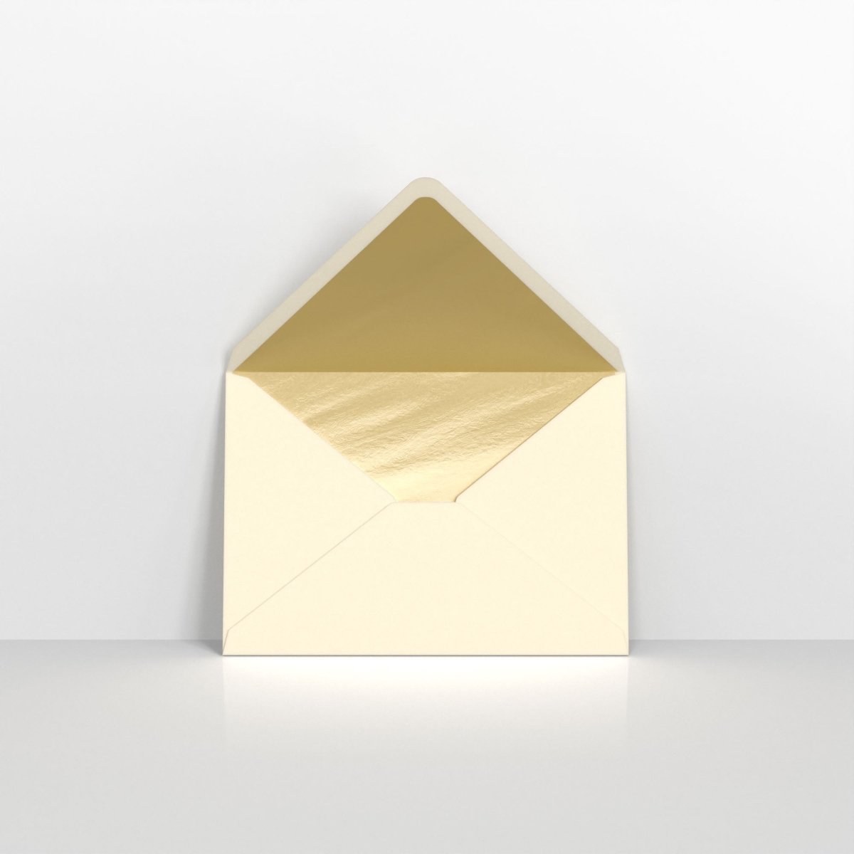 Ivory & Gold Fancy Foil Lined Envelopes - C6 - 114 x 162mm