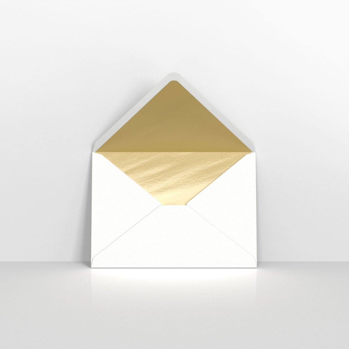 White & Gold Fancy Foil Lined Envelopes - C6 - 114 x 162mm