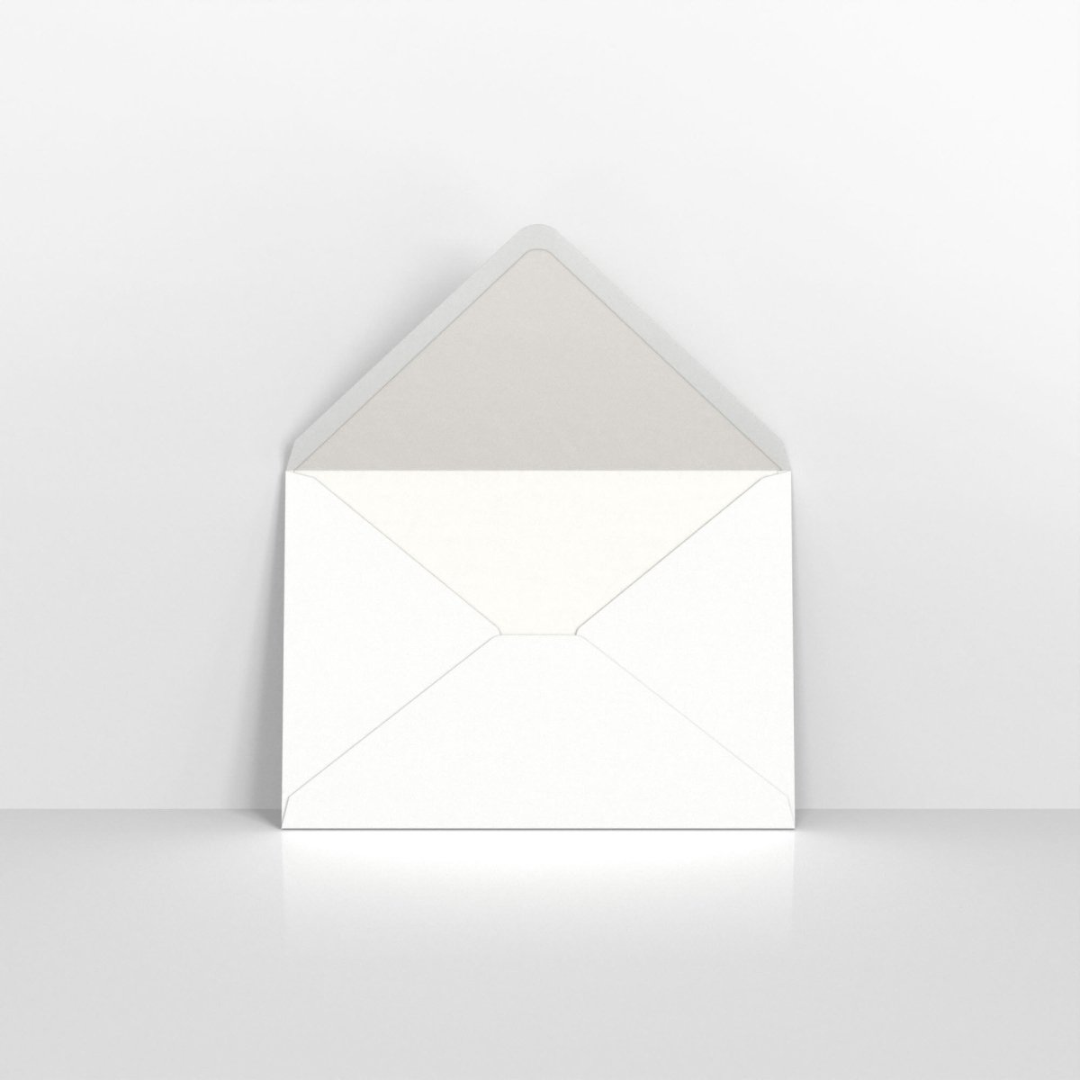 White & White Fancy Paper Lined Envelopes - C6 - 114 x 162mm